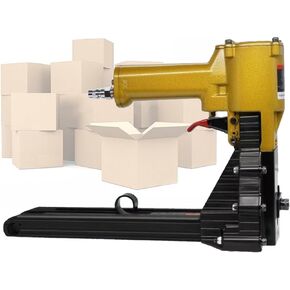 Pneumatic Boxes Sealer Tool, Automatic Handheld Carton Stapler for 15mm-18mm/22mm Nails, for Shipping,15to18mm (15to18mm)
