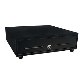 Star Micronics CD3-1313 4 Bill / 5 Coin Value Series Mini Cash Drawer with 2 Media Slots and Included Cable (13" x 13") - Black