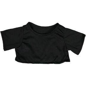 Black T-Shirt Teddy Bear Clothes Fits Most 14"-18" Build-a-Bear and Make Your Own Stuffed Animals