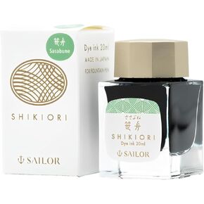 Sailor Fountain Pen, 13-1008-234 SHIKIORI Fountain Pen Bottled Ink, Shikiori, Grass Play, Sasafune, Dye, 0.7 fl oz (20 ml)