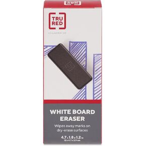 Staples TRU RED Durable Dry Erase Eraser, Black, 3/Pack (TR13612-CCVS)
