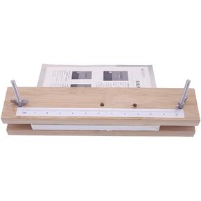 mysangouzi Wooden Bamboo Book PressBookbinding, Portable Book Binding Press Kits for Bookbinding Supplies