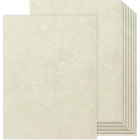 90 pcs Parchment Paper, 8.5 x11" Certificate Paper, 80 GSM Double-Sided Stationery Paper for Resumes & Diplomas, Letter Size Diplomas for Printing & Writing