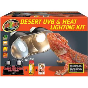 Zoo Med Desert UVB & Heat Lighting Dual Kit
