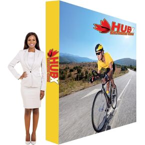 Custom Fabric Pop Up Straight Display, Trade Show Display Backdrop Booth, Hook and Loop Step and Repeat Backdrop for Trade Show Backdrops (Graphic Only, 30ftx8ft)