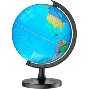 13" Globe for Children & Adults, Interactive World Globe for Kids with HD Waterproof & Writable Surface, Educational STEM Learning Toy, Classroom Teaching Gift