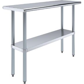 16 in. x 48 in. Stainless Steel Table | NSF | Metal Utility Kitchen Prep Work Table