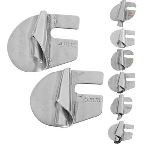ARTIBETTER 8Pcs Metal Overlock Binder for Sewing Machines Edge Rolling Tool for Rolled Edges Fabrics for Quilting and Industrial Use