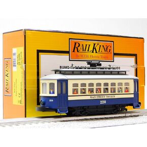 MTH RAILKING Main Street Bump N GO Trolley O Gauge 30-5246