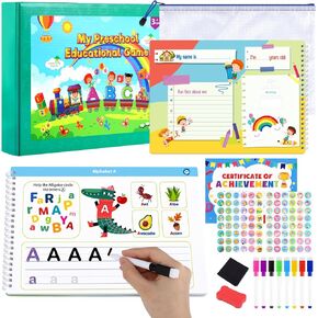 BESARME 54 Preschool Learning Activities, Educational Toys Preschool Workbooks Books Handwriting Tracing Books Busy Books for Toddler 3-5