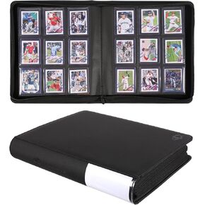 Top Loaders Binder, Holds 288 Top Loaders, Side-Loading Pages Design Compatible for 3" x 4" Toploaders 35pt Card Sleeves, Collectible Football, Baseball Trading Card Albums