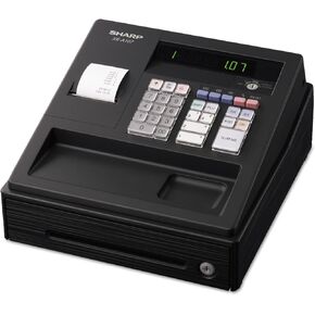 Sharp XEA107 XE A107 Cash Register, Drum Printer, 80 Lookups, 4 Clerks, LED