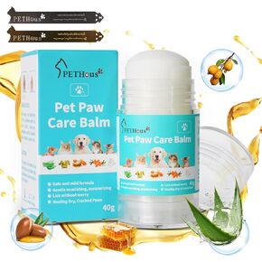 Dog Paw Pad Balm，Cat Paw Balm，Nose and Paw Balm for Pets, Hypoallergenic, Lick Safe-Daily Pet Paw Care，Suitable for Chapped Paws & Dry Noses of Dog and Cat.Protects from Cracks & Wounds. (1)