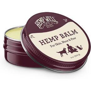 Hemp Well New Hemp Balm for Pets and People - Organic Pet Balm, Dogs and Cats, Human - Relieves Dryness and Cracking for Paws, Skin, and Nose, 2 oz.