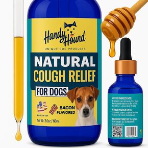 Dog Cough Medicine – Kennel Cough Treatment for Dogs – Manuka Honey Supplement for Dog Cough Relief, Mucus & Throat Soothing – Natural Herbal Formula – Made in USA – 2 oz