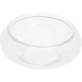 DOITOOL Clear Fish Bowl Vase Glass Bubble Bowl Round Shallow Planter Terrarium Fish Bowl Water Lily Bowl Wide Mouth Vase Aquatic Plant Pot Hydroponic Planter Glass Fish Tank Bowl, L