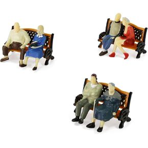 O Scale People and Bench for Model Railroad Diorama Architectural Model (1)