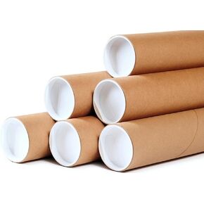 20 - 2" x 36" Round Cardboard Shipping Mailing Tube Tubes With End Caps