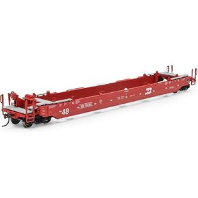 Athearn HO ATH 48' Husky Stack Well BN #64005 ATH-1352