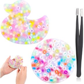 Shappy 2 Pack Skin Picking Fidget Toys Picking Pad Silicone Sensory Toys with Tweezers for Adults Fidget Transfer Anxiety Dermatillomania (Vintage,Colorful)