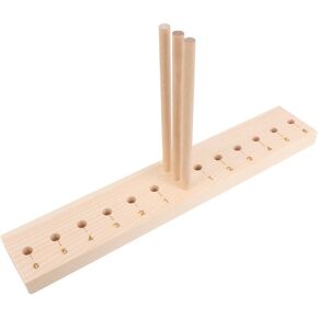ARTIBETTER Creative Wooden Ribbon Maker Tool for DIY Bows Durable Hardwood Bow Making Accessory with Base for Crafting Decorations