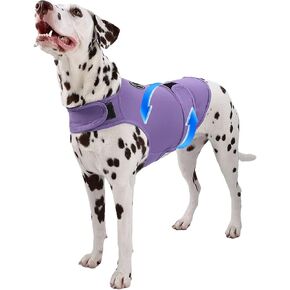 Dog Anxiety Vest and Shirt, Skin-Friendly Calming Shirt - Thunder Jacket for Pet Vet Visits - Dog Jacket for Thunder, Fireworks, Anti Anxiety Vest for Pet Without Medicine & Training