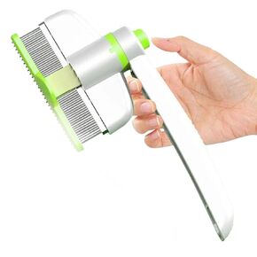 Celery Pets Pet Hair Comb, Celerypets 360 Degree Self-Cleaning Pet Hair Removal Comb Grooming Brush, Cat Brush for Shedding, Dog Deshedding Brush Grooming Kit (Green)