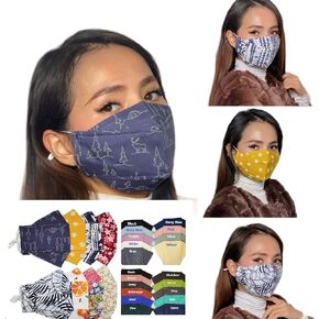 Easy Breathe 3D Face Mask | No Fog Design | Premium Japanese Cotton | USA Made | Ships in 1 Day from California (Black - Large)