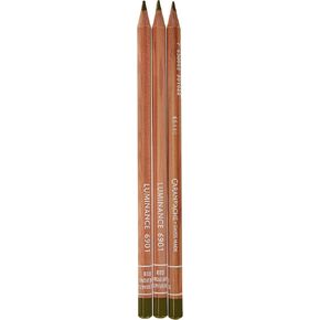 Caran d'Ache Luminance 6901.872 Colour Pencil Artist Colour 872 Burnt Ochre 10% Pack of 3