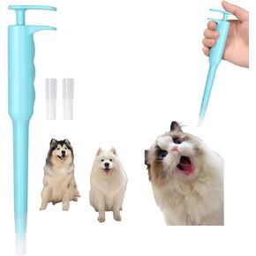 Pet Pill Shooter for Cats & Dogs,Pet Piller Gun Oral Tablet Capsule, Easy Pet Medication Dispenser for Pills and Tablets,Pet Piller Pusher Pill Feeder for Cats, Dogs, and Small Animals (Blue)