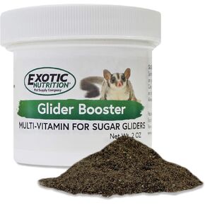 Glider Booster (2 oz.) - Complete Multivitamin - Powdered Vitamin & Mineral Supplement for Pet Sugar Gliders