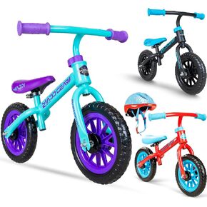 Madd Gear Balance Bike للأطفال الصغار - 18 شهرًا إلى 4 سنوات - لا توجد دراجات تدريب خفيفة الوزن - مقعد قابلة للتعديل وصيانة 10 بوصة إطارات بدون هواء - هدية عيد ميلاد رائعة