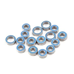 RC Spare Part Compatible with Tamiya for TT02 TT02D 1/10 RC Car Upgrades Parts Accessories 16PCS Rubber Sealed Ball Bearing Kit