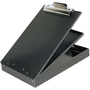 8-1/2" x 11" Portable Storage Clipboard 1-1/2", Black, Mfr: 21117-A
