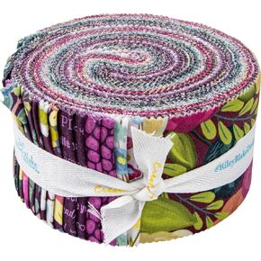 Lila Tueller Designs Fragrant Fields Rolie Polie 40 2.5-inch Strips Riley Blake RP-15220-40