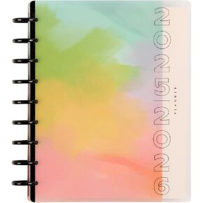 Happy Planner Disc-Bound 12 شهرًا في يوليو 2025-يونيو 2026 مخططًا مع 3 أشهر إضافية ، الحجم الكلاسيكي ، تخطيط المعلم ، ملاحظات المعلم