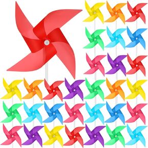 160 PCS Pinwheels 8 ألوان مختلطة المغازل الرياح البلاستيكية الدوران الدباني للفناء والحديقة العشب DIY 4 VANE طاحونة الطاحونة تفضل الهدايا للبالغين المنزل ديكورات داخلية في الهواء الطلق