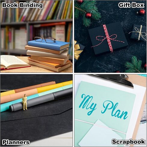 Lopyxbr 25 PCS أسود Chipboard 12x12 بوصة لوحة الكتب 80 Pt Shice Chipboard Sheets 2mmboard Back Book Board لغطاء الكتب ، صنع الصندوق ، DIY in Saudi Arabia