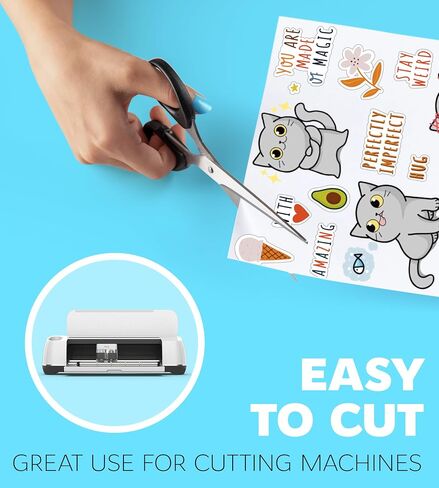 95% Clear Sticker Paper for Inkjet Printer and Laser – 20 Sheets, 8.5x11 Transparent Sticker Paper, Printable Vinyl, Waterproof Clear Labels for DIY Stickers & Decals in Kuwait