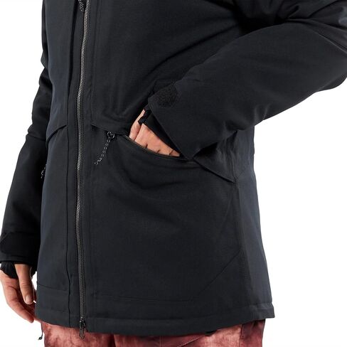 Volcom Womens Shelter 3d Stretch Insulated Snowboard Ski Winter Hooded Jacket Jacket in Saudi Arabia