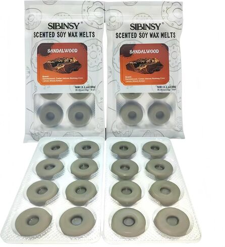 16 Donuts Strong Scented Wax Melts Wax Cubes Strong Scent for Wax Warmer Non Toxic Soy Wax Melts for Warmers Candle Melts Vanilla Apple Cinnamon in Saudi Arabia