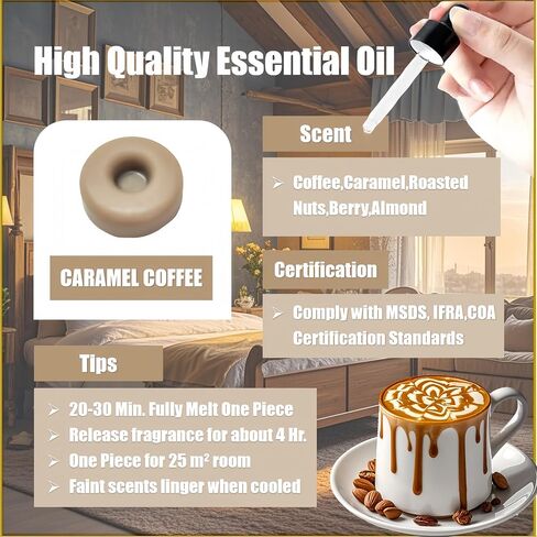 16 Donuts Strong Scented Wax Melts Wax Cubes Strong Scent for Wax Warmer Non Toxic Soy Wax Melts for Warmers Candle Melts Vanilla Apple Cinnamon in Saudi Arabia