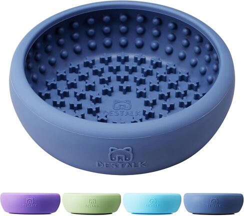 Dog Lick Bowl, Bestalk Anxiety Relief Lick Mat for Dogs, Non-Slip Freeze Licking Bowl Enrichment Puzzle Feeder for Distraction, BPA Free Silicone, Dishwasher Safe in Kuwait