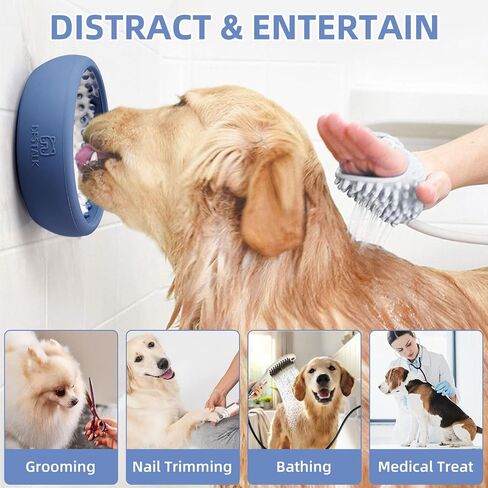 Dog Lick Bowl, Bestalk Anxiety Relief Lick Mat for Dogs, Non-Slip Freeze Licking Bowl Enrichment Puzzle Feeder for Distraction, BPA Free Silicone, Dishwasher Safe in Kuwait