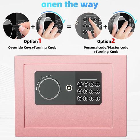 أموال إلكترونية رقمية آمنة ، صندوق قفل أمان الصلب مع لوحة المفاتيح ، ومكتب مجوهرات الأعمال المسلحة المسلحة الآمنة ، 0.23 قدم مكعب ، 9.06 "W x 6.69" D x 6.69 "H （Black） in Kuwait