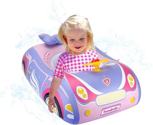 Baby Pool Float 3D Car Baby Floaties for Toddlers 12-48 Months Heavy Duty Infant Swim Float Toddlers Pool Floats Kids Swim Floaties Swimming Pool Floats for 1-4 Years Toddler Floaties for Boys & Girls in Kuwait