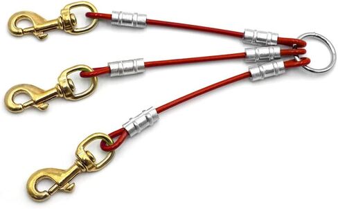 Dog Leash Splitter Coupler (2 Dog or 3 Dog) (Orange, 3 Dog) in Saudi Arabia