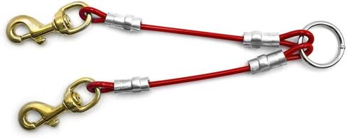 Dog Leash Splitter Coupler (2 Dog or 3 Dog) (Orange, 3 Dog) in Saudi Arabia