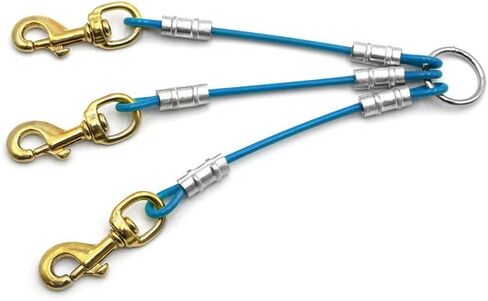 Dog Leash Splitter Coupler (2 Dog or 3 Dog) (Orange, 3 Dog) in Saudi Arabia
