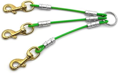 Dog Leash Splitter Coupler (2 Dog or 3 Dog) (Orange, 3 Dog) in Saudi Arabia
